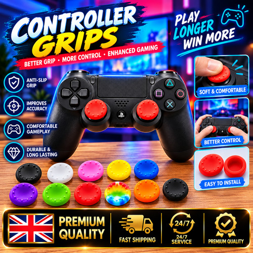 Silicone thumb stick grip - thumb, cap